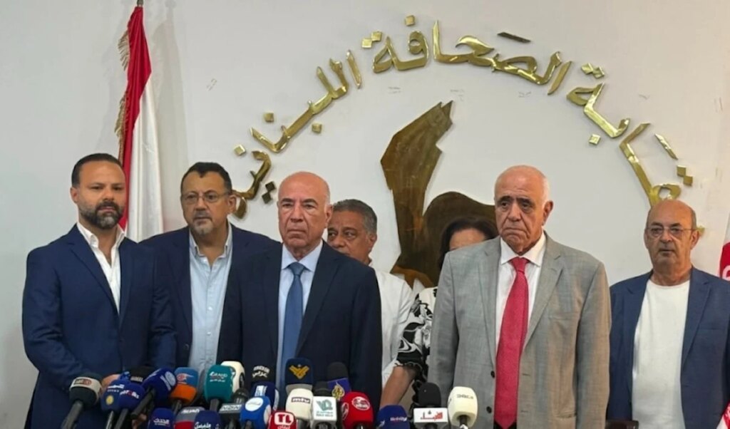 “There is no acceptance of any material that affects freedom.” The Press and Editors Syndicates appeal to Aoun