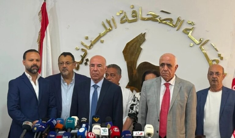 “There is no acceptance of any material that affects freedom.” The Press and Editors Syndicates appeal to Aoun