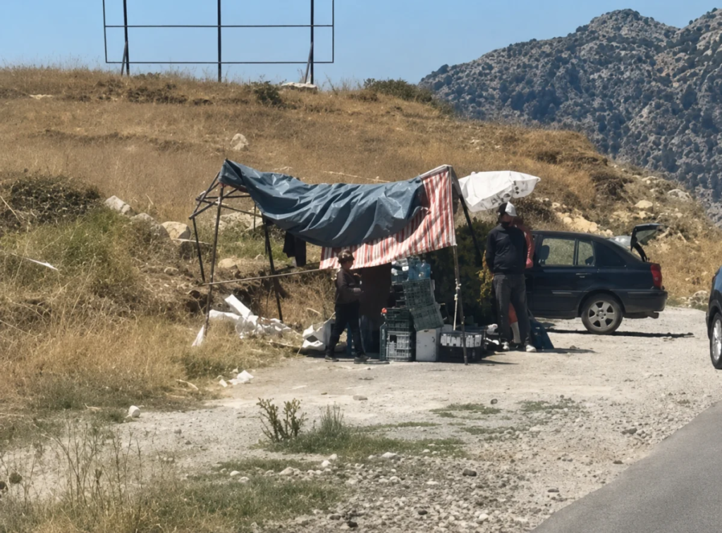 Outside the scope of municipalities… random stalls suffocate Laqlouq Road