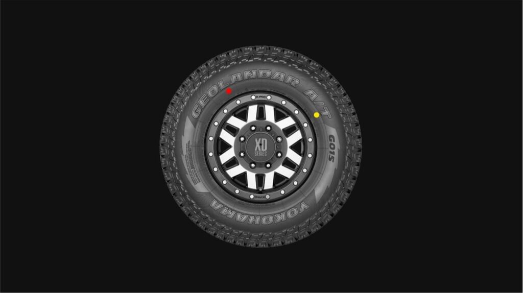 The secret of the red and yellow dots on car tires.. What do they mean?