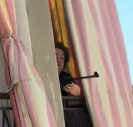 In the video, a gun in the face of the dog and its owner… and a virtual community in front of a shocking scene!