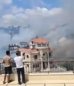 Video: Fires are approaching homes…a large fire sweeps Shahwar