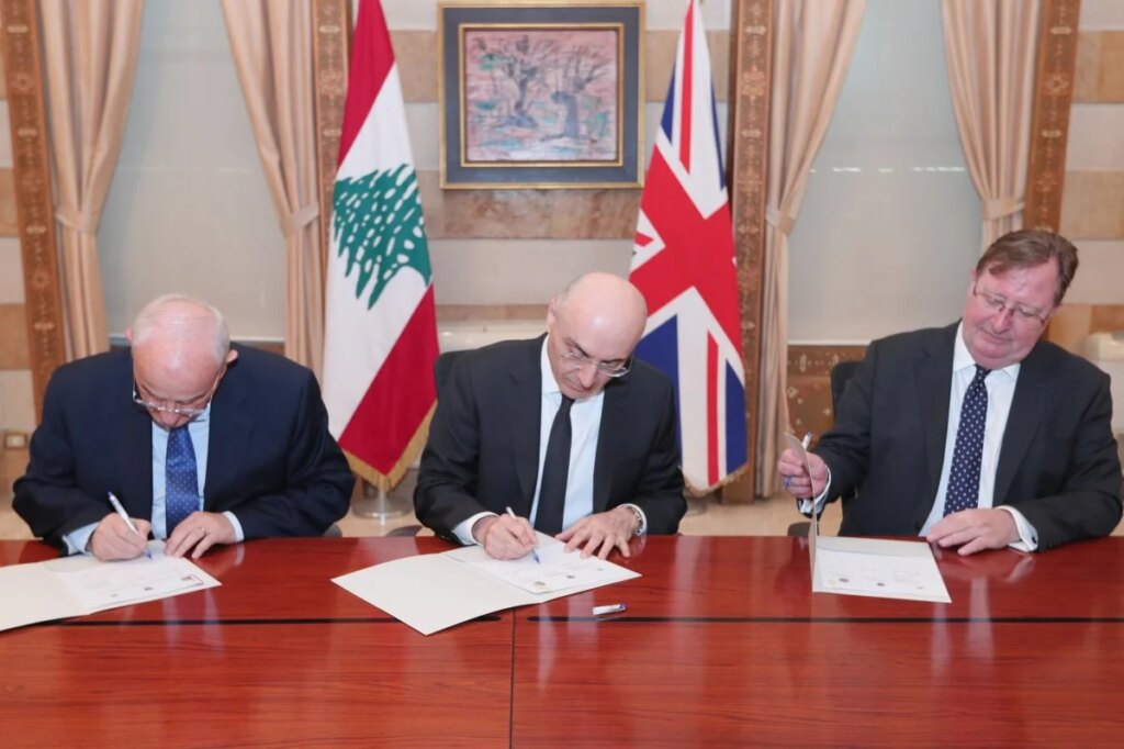 Al-Hajjar and Mansi sign a memorandum with Britain… new support for Lebanese security