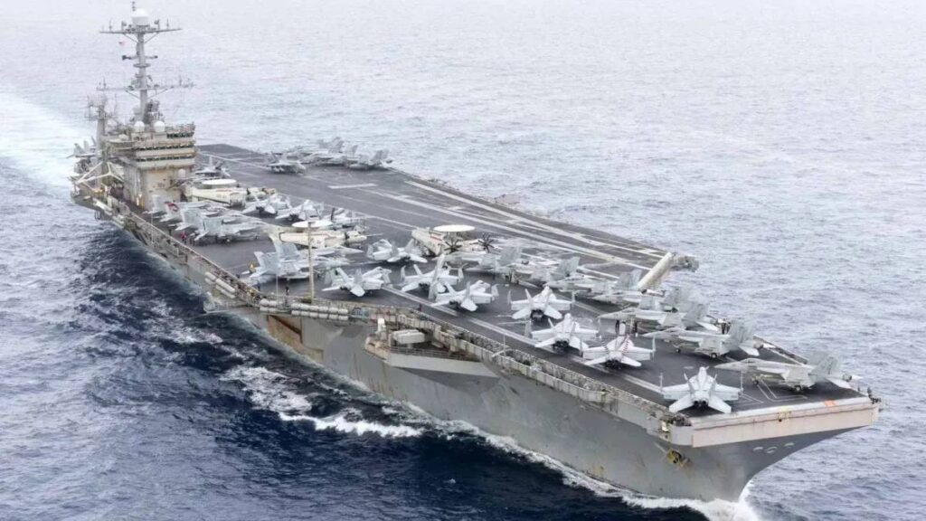 New American military reinforcements in the region in anticipation of Strait of Hormuz tensions and the naval blockade