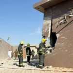 Intercepting a Houthi drone and scattering its fragments, causing civilian casualties in southern Saudi Arabia