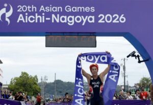 Japan wins its first historic gold medal on home soil in the Asian Games