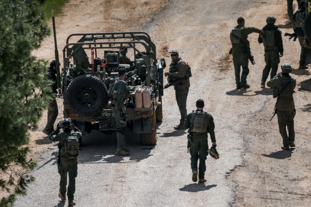 Israeli gunfire occurred after two suspects were spotted inside the security zone