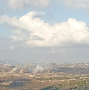 A series of bombings hit southern Lebanese towns and renewed shooting operations near Kfar Shuba