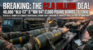 Deadly billions deal…Trump breaks Biden’s veto and supplies Tel Aviv with 40,000 super-bombs!