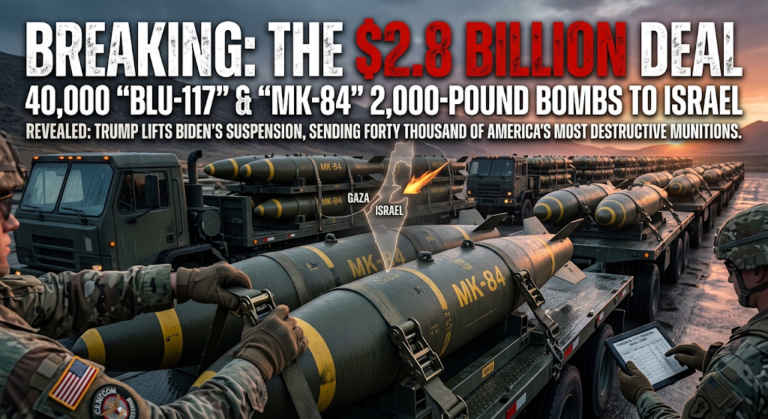 Deadly billions deal…Trump breaks Biden’s veto and supplies Tel Aviv with 40,000 super-bombs!