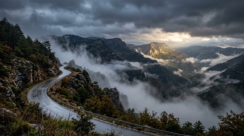 A final farewell to the fluctuations of autumn…scattered drizzle and dense fog over the mountains before the great stability tomorrow, Saturday!