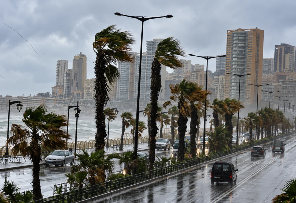 A depression hits the country today: thunderstorms and strong winds in preparation for a weather change during the holiday