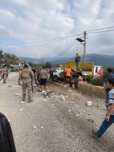 Crossing the barrier led to collision with the cement divider
