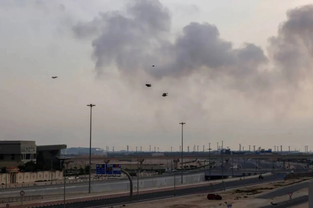 A missile and a drone were intercepted over Riyadh in a new attack targeting the capital