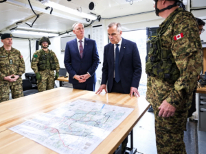 A terrifying fire sweeps through a Canadian military base in a disaster that has not been repeated in a quarter of a century