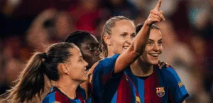 Barcelona defeated its rival, Real Madrid, 7-0, in the Women’s Clasico