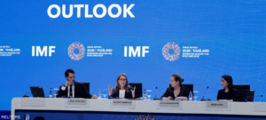 The International Monetary Fund revises global growth forecasts upward to 3.1 percent