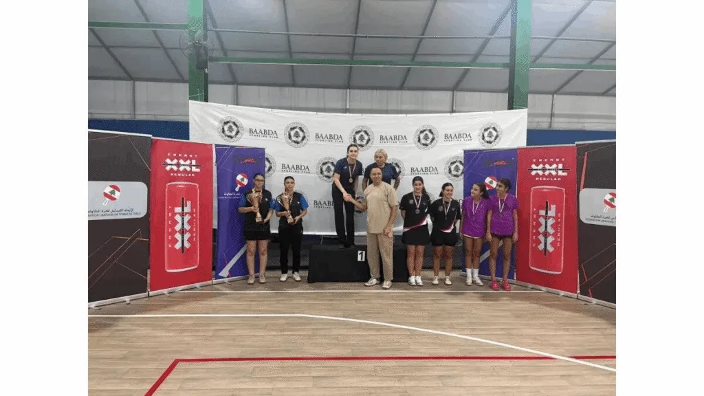 The double of Sahakian and Al-Habash takes the women’s doubles table table tennis throne in Lebanon
