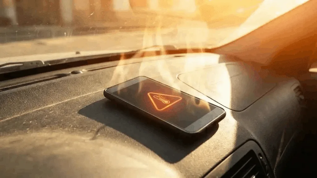 Summer danger: High car temperatures threaten to damage phones and smart devices