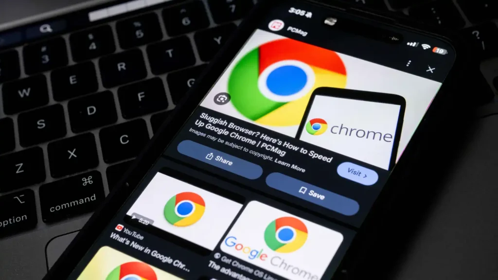 Google deletes a malicious application impersonating Chrome, which has received more than 100,000 downloads.