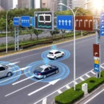 Vehicle communication mechanisms with traffic lights and smart road networks