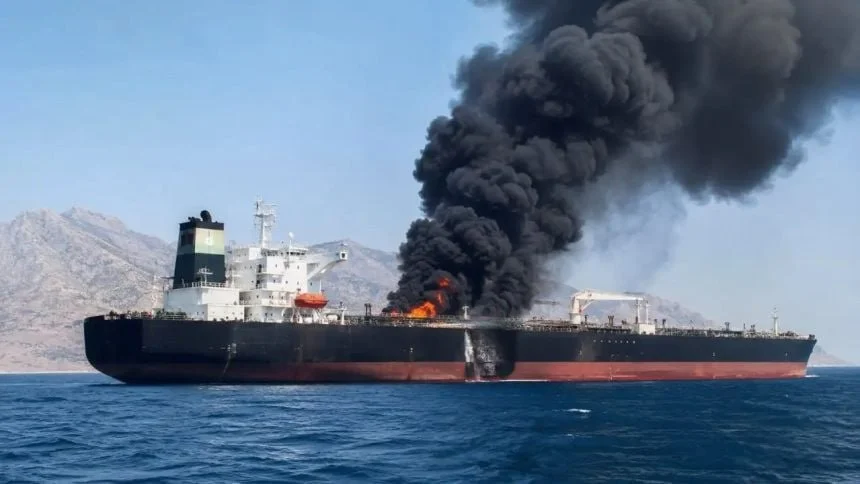A tanker was targeted by a projectile in Hormuz, and the Sultanate of Oman intervened to evacuate its crew